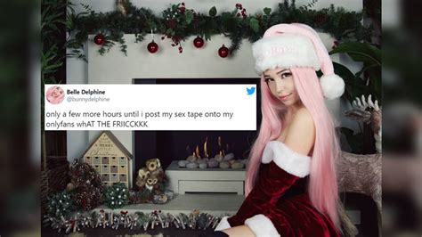 belle delphine first nude|Christmas sex tape